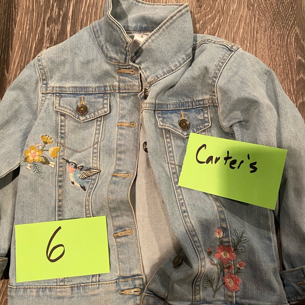 Size 6 girls Carter’s Jean Jacket